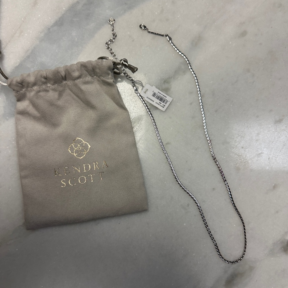 Kendra Scott Silver Chain Necklace